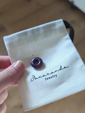 Purple Enamel Life Savers Pendant
